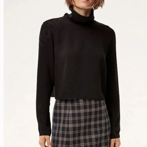 Aritzia babaton  Rembrandt blouse size XXS black - Picture 1 of 11
